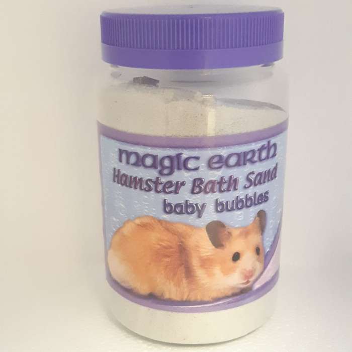 MAGIC EARTH HAMSTER BATH SAND BABY BUBBLE 500g