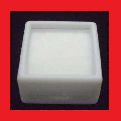 WHITE GEM DISPLAY BOXES 3cm x 3cm - PACK OF TEN BOXES
