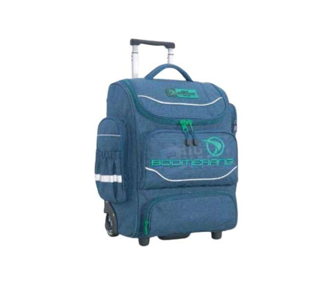 Boomerang X Large Trolley Backpack - Royal with Green Zip