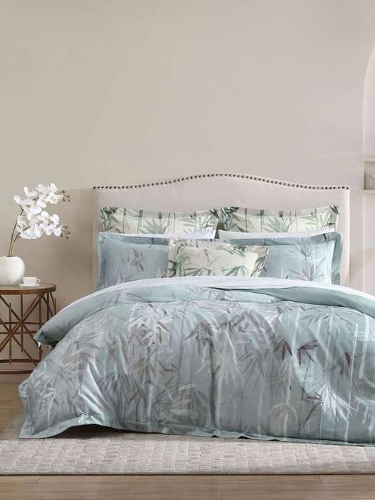 Bamboo Florette Sage Duvet Cover Set