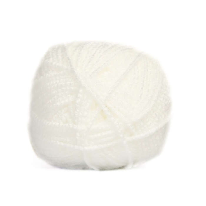 Elle Stretch Double Knit Plain 50G Colour 001 - White