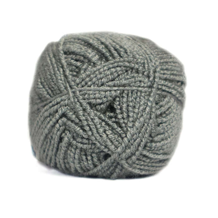 Elle Stretch Double Knit Plain 50G Colour 011 - Grey