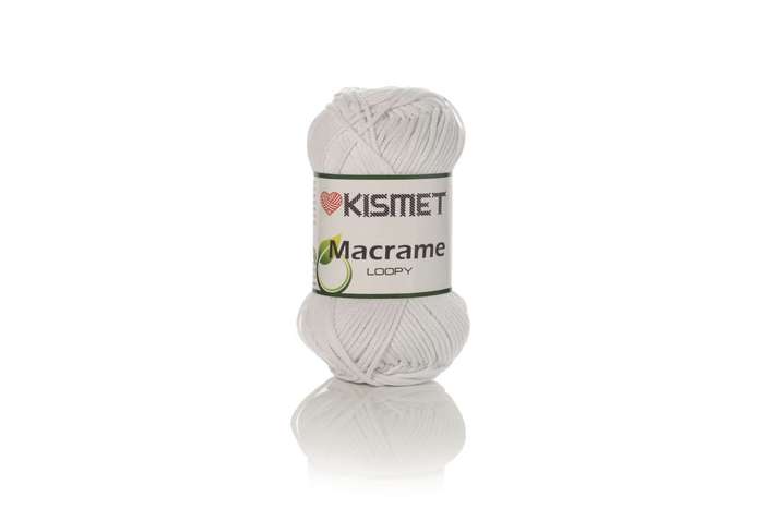 MACRAME LOOPY COLOUR 401 200g WHITE