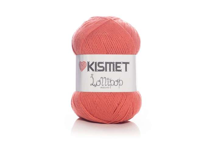 LOLLIPOP VEZUVO ARAN 400G  COLOUR 11224 SALMON