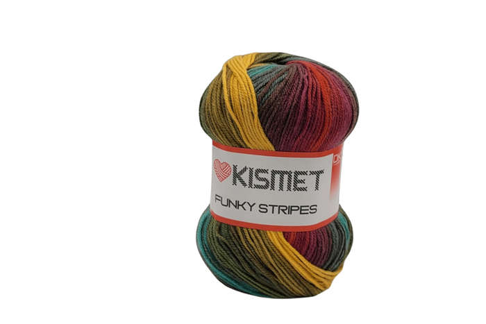 FUNKY STRIPES DK  100G COLOUR 211