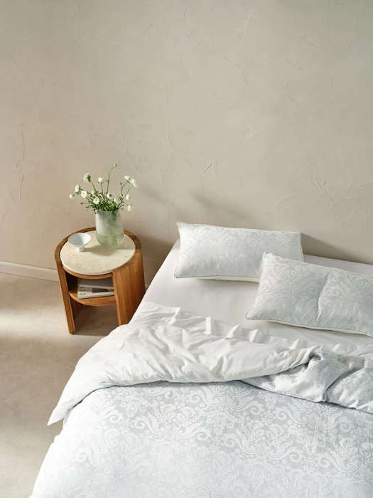 Khiara Silver Blue Duvet Cover Set