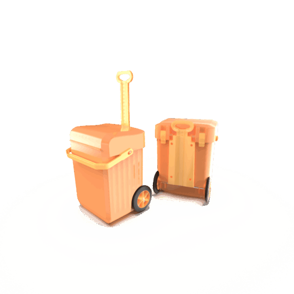Weelie Trolley School Bag - Peach