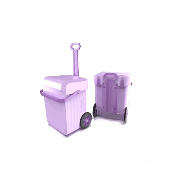 Weelie Trolley School Bag - Purple