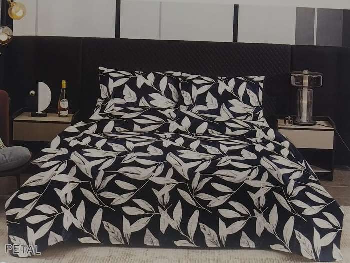 3PC Queen Petal Ultra Printed Quilt Set