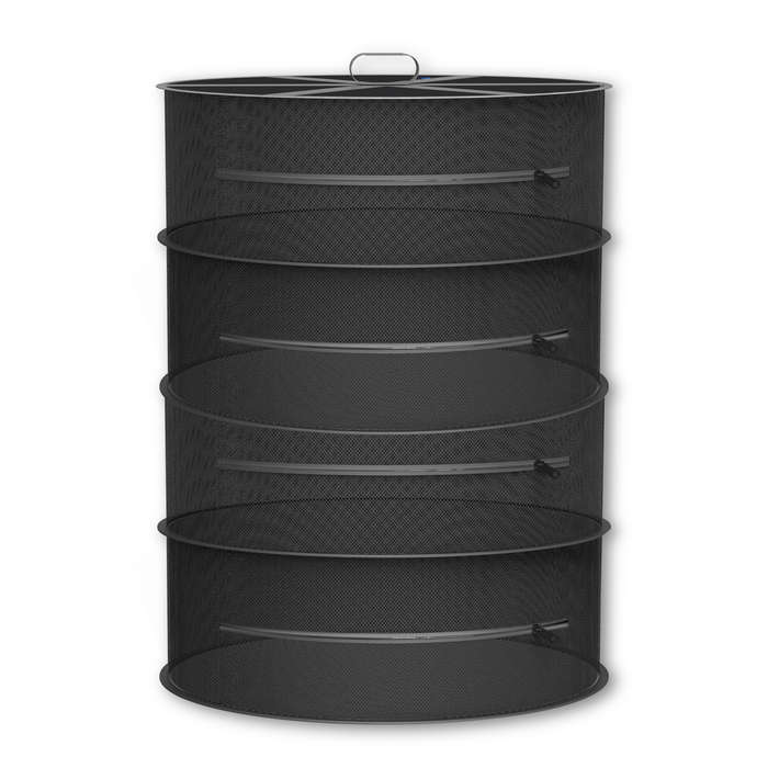 AC INFINITY HANGING HERB DRYING RACK, 18'' DIAMETER, FOUR TIERS