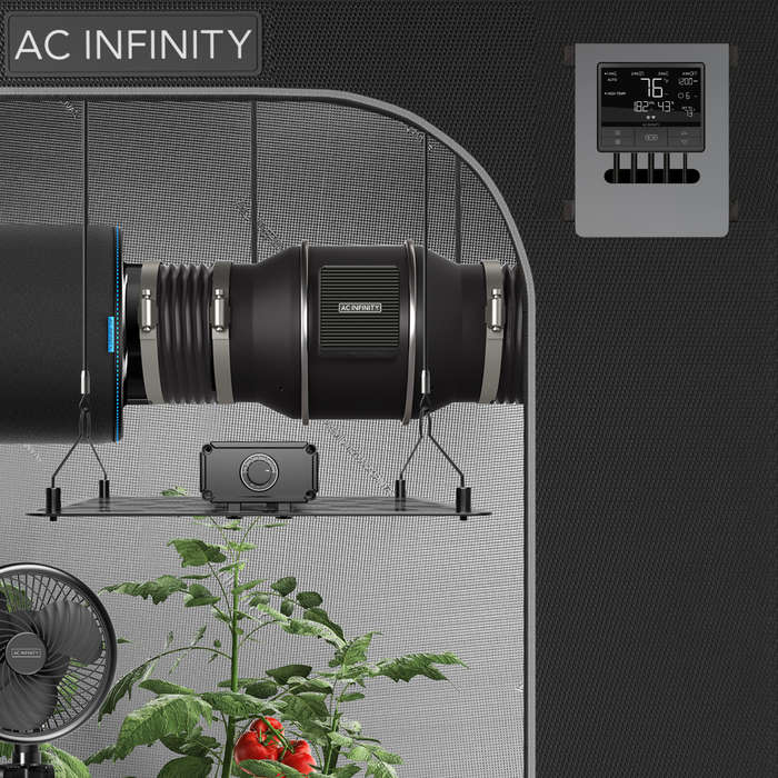 AC INFINITY CLOUDLINE PRO T10, QUIET INLINE DUCT FAN SYSTEM WITH TEMPERATURE HUMIDITY VPD CONTROL...