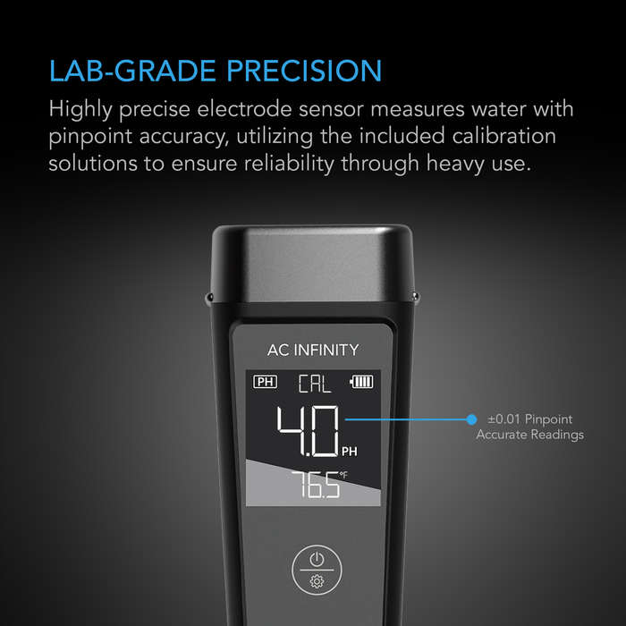 AC INFINITY - PH METER PRO, INTERCHANGEABLE PROBE