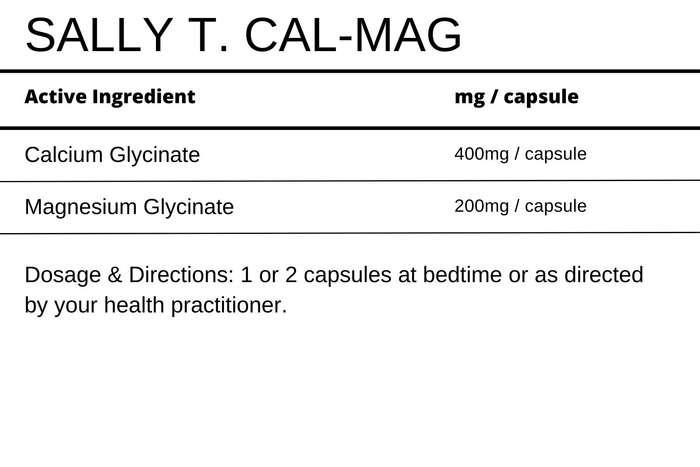 Sally T. Cal-Mag 120 Caps, Balanced Calcium & Magnesium