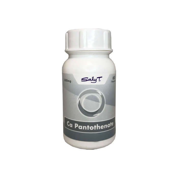 Sally T. Ca Pantothenate  300mg/capsule - 60 Capsules. Vitamin B5 for Adrenal Gland Support & Skin