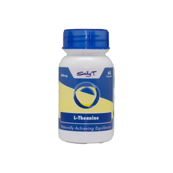 Sally T. L-Theanine 300mg/capsule, 60 Capsules. Anxiety and Brain Health