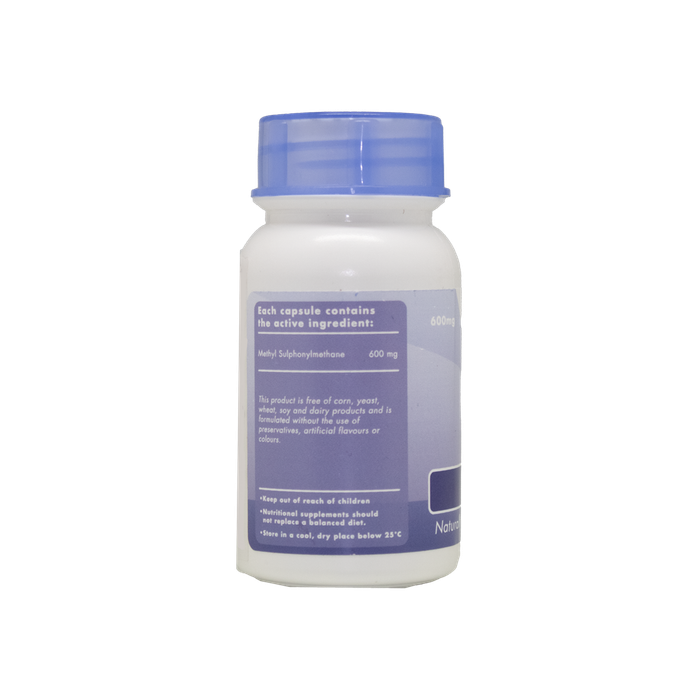 Sally T. MSM 600mg/capsule, 200 Capsules - Airborne Allergies, Joint & Skin, Hair & Nails