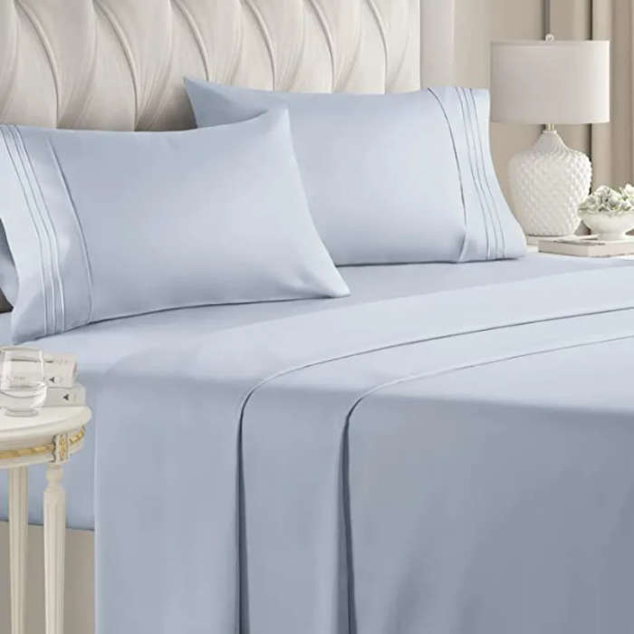4 Piece Fitted Flat Sheet