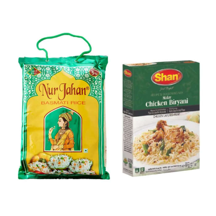 Basmati Rice + 3 x Malay Chicken Biryani Mix