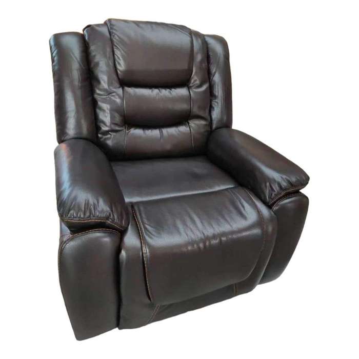 SMTE Euro Leather Recliner Chair Sofa - Brown with keychain