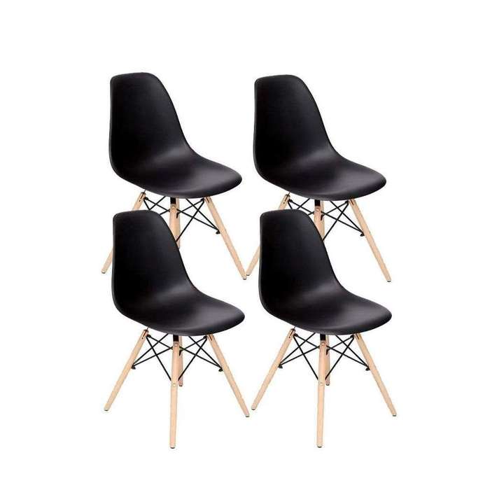 SMTE Emmy Chairs - Pack of 4 - Black with keychain