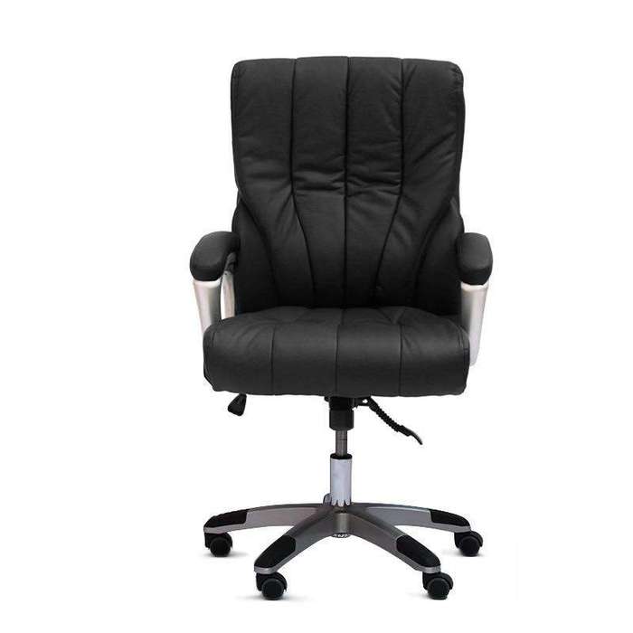 SMTE 360 degrees Swivel Modern Design Office Chair 51GL - Black with keychain