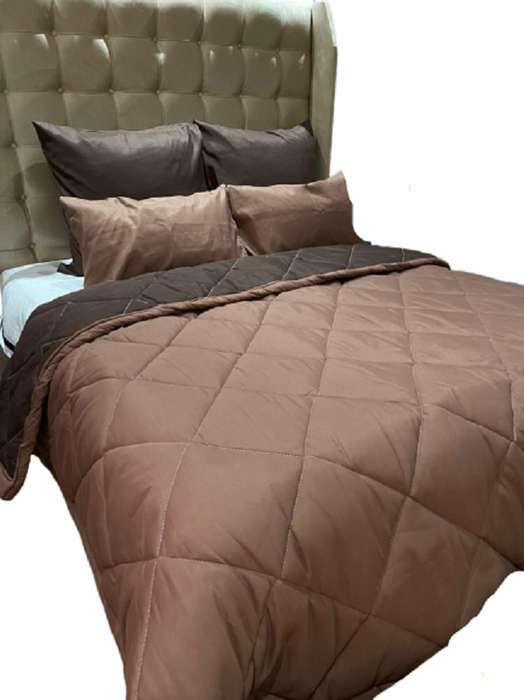 SMTE 5 Piece Reversible Comforter - 10 - Queen with keychain
