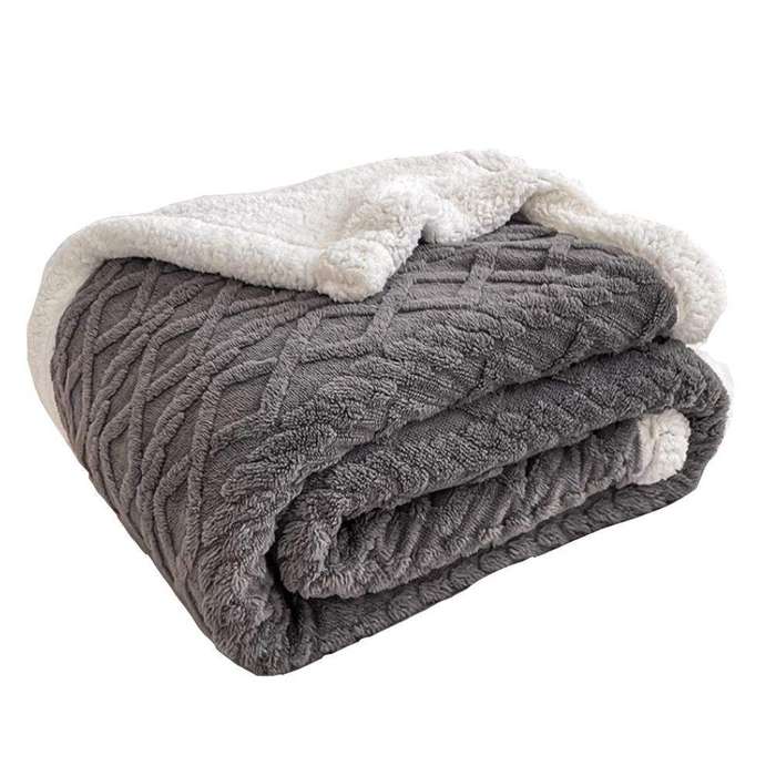 SMTE Tentech-Blanket Throw 200cm x 230cm - Grey with keychain