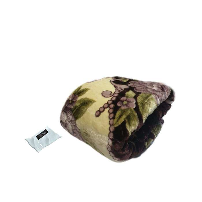 SMTE High Quality Extreme Warm Winter 2 Ply Blanket - Brown with keychain