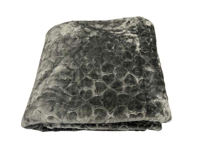 SMTE Super Soft Mink Cozy Blanket -  (Dark Grey) with keychain