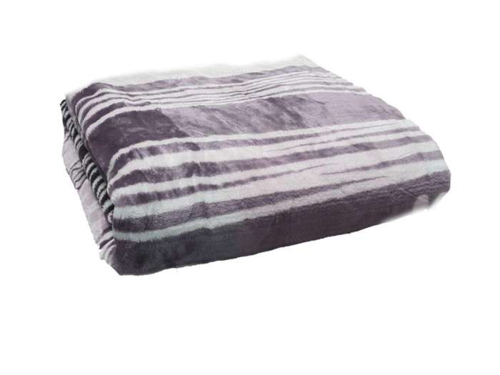 SMTE Queen Size IYWA Blanket - One-Ply - Warm And Comfy - Purple with keychain