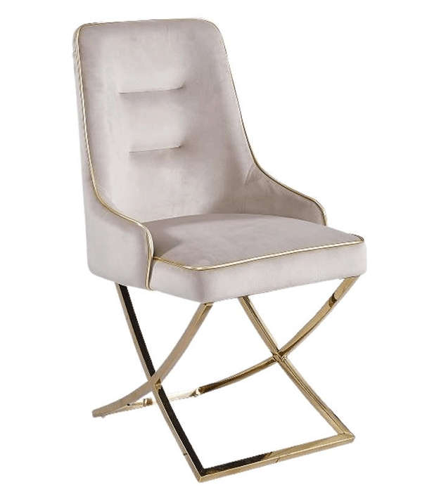 SMTE Chisisi Velvet Dining Chair With Zip with keychain