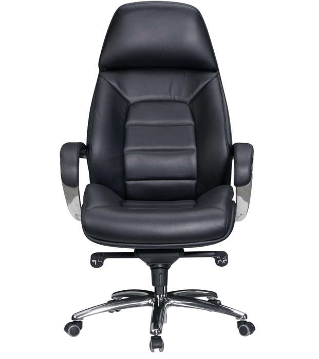 SMTE A188 Office chair black genuine leather with keychain