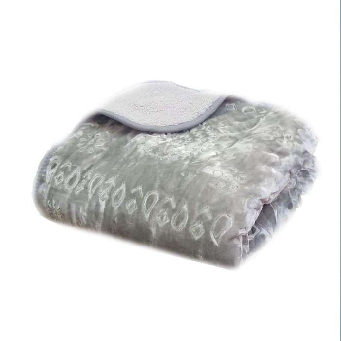 SMTE Warm Exclusive 2 in 1 Luxury Fleece Blanket For Winter - Lava with keychain