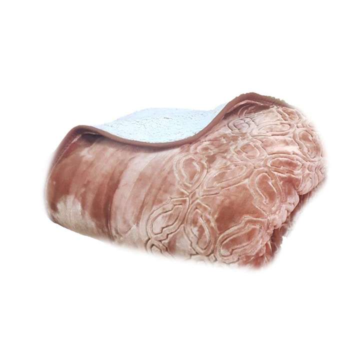 SMTE Warm Exclusive 2 in 1 Luxury Fleece Blanket For Winter - Tortilla with keychain