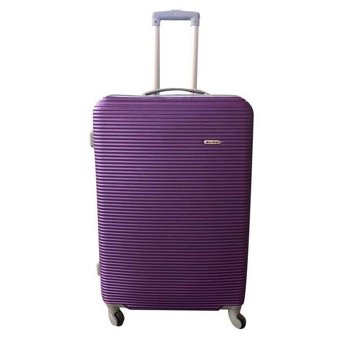 SMTE 1 Piece Hard Outer Shell Luggage 32" - Purple with keychain