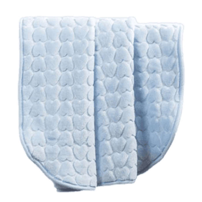 SMTE Heavy Ply Mink Baby Blanket - Blue with keychain