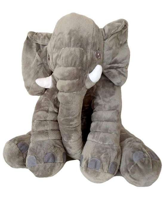 SMTE G4A - Grey Elephant Plush Toy/Pillow (+/-35cm) with keychain