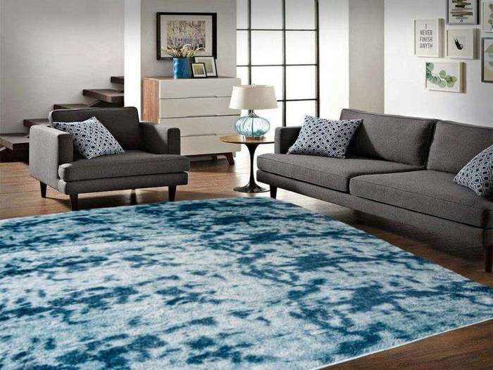 SMTE Luminous Blue RugCarpet - 150cm x 200cm with keychain