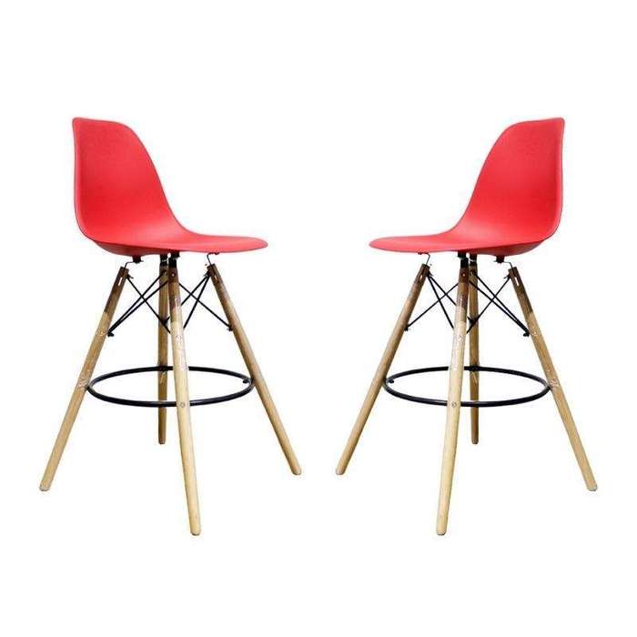 SMTE Kim Red Bar Stool with keychain