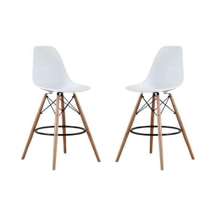 SMTE Kim Bar Stool White with keychain