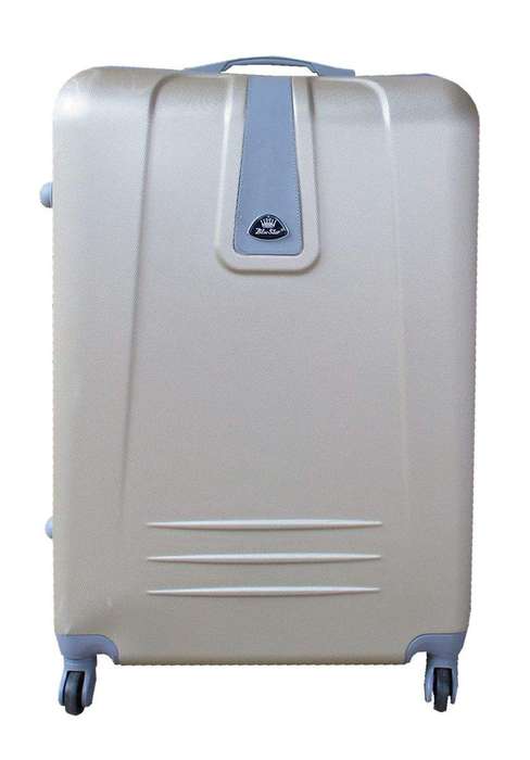 SMTE Blue Star 1 Piece Sleek Luggage 20" - Gold with keychain