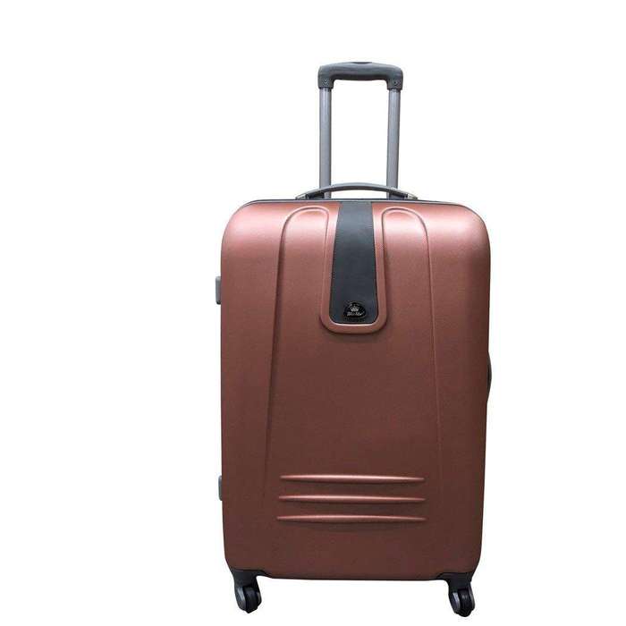 SMTE 1 Piece Sleek Luggage 28" - Rose Gold with keychain
