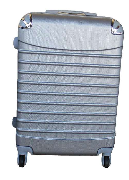 SMTE 1 Piece Luggage 20inch Suitcase - Silver with keychain