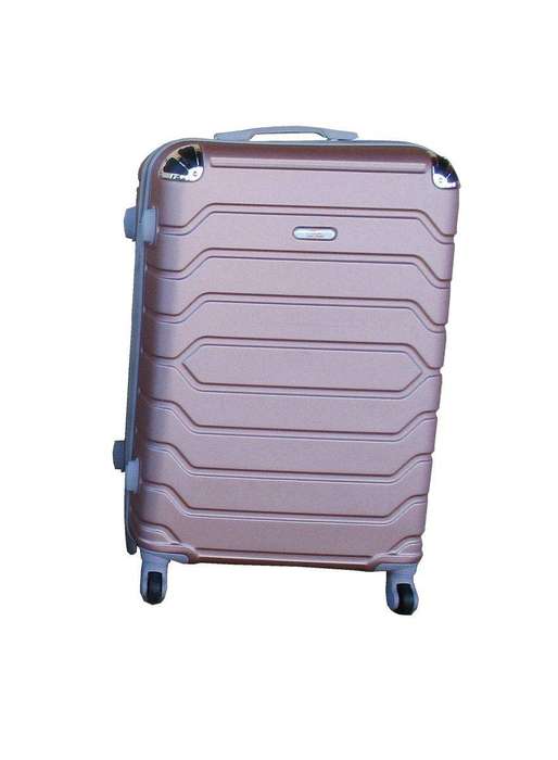 SMTE 1 Piece Luggage 26 Inch Suitcase - Rose Gold with keychain