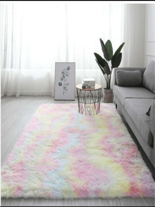 SMTE Unicorn Fluffy Rug/Carpet(150x200) with keychain