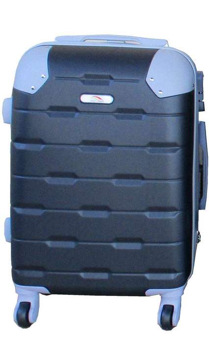 SMTE 1 Piece Luggage 20 Inch Suitcase - Black with keychain