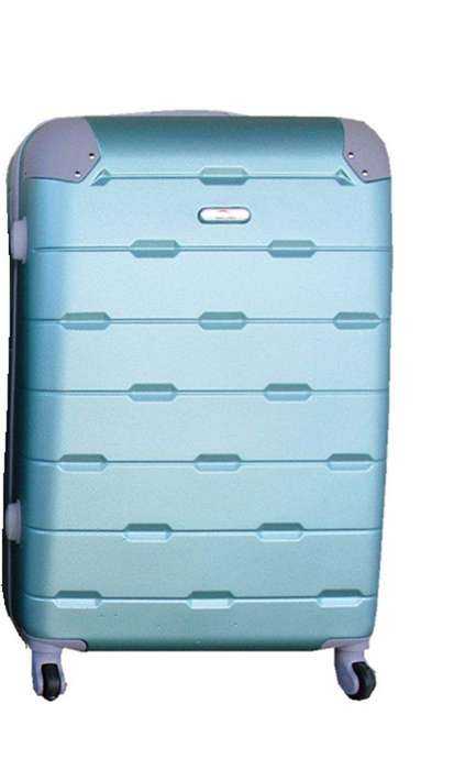 SMTE Luggage 24 inch Suitcase - Light Green with keychain