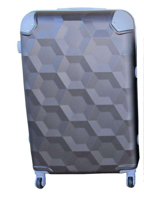SMTE Luggage 24 inch Suitcase - Brown with keychain