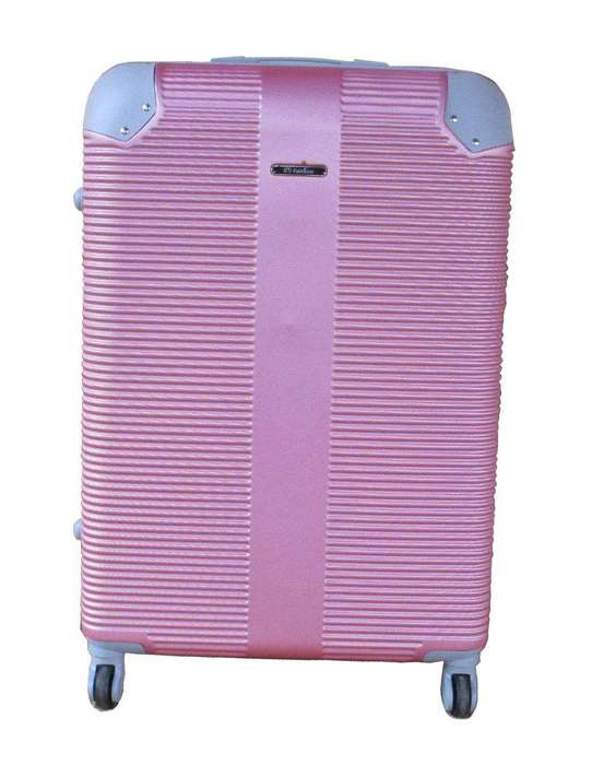 SMTE 1 Piece Hard Outer Shell Luggage 23" - Pink with keychain