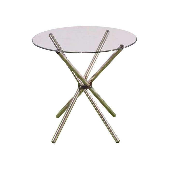 SMTE 90cm Diameter Round Glass Coffee Table / Dinning Table with keychain